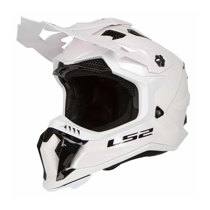 Мотошлем LS2 MX700 Subverter Evo Single Mono Gloss White
