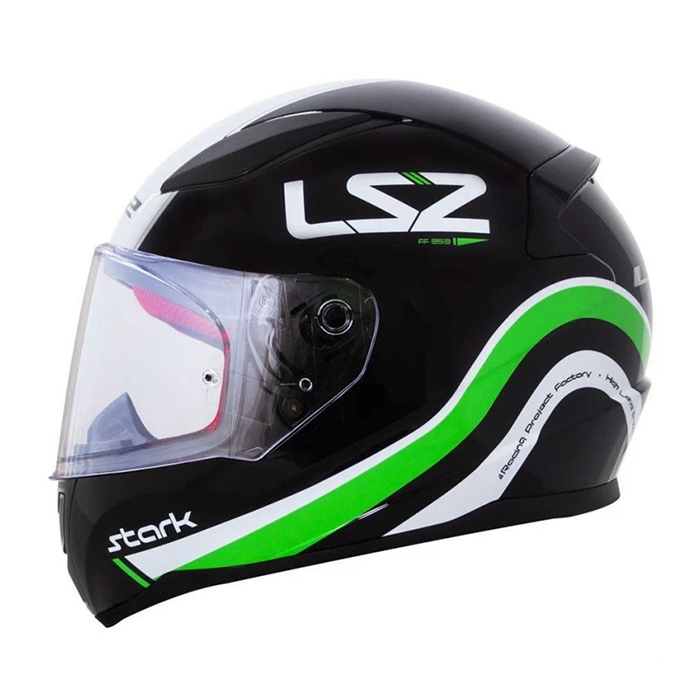 Мотошлем LS2 FF353 Rapid Stark Black Green White