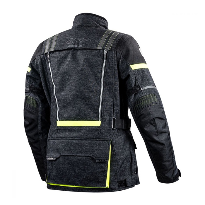 Мотокуртка LS2 Nevada Lady Jacket Black Hi-Vis Yellow