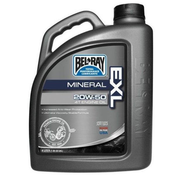 Масло моторное Bel-Ray EXL Mineral 4T Engine Oil (4L)