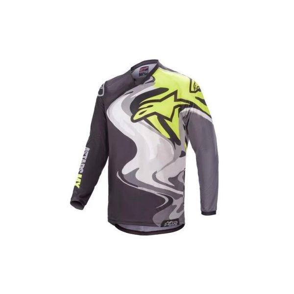Джерси Alpinestars RACER FLAGSHIP black/grey/fluo yellow