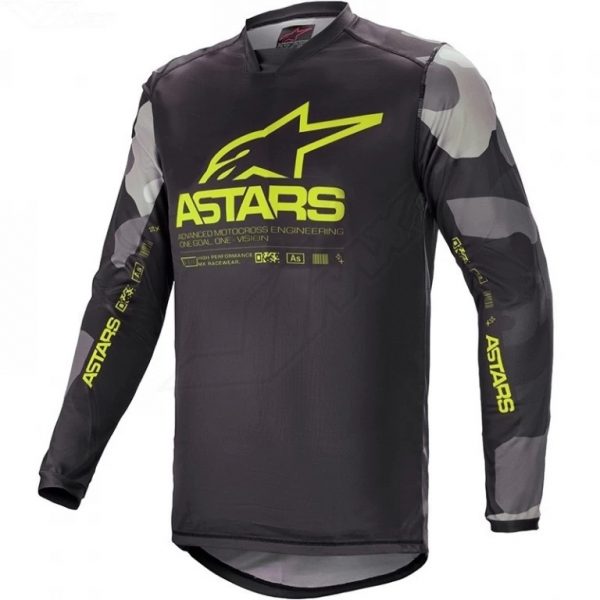 Джерси Alpinestars RACER TACTICALgrey/fluo yellow/camo