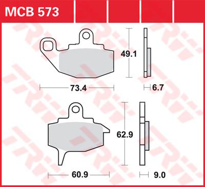 Тормозные колодки TRW Lucas MCB573