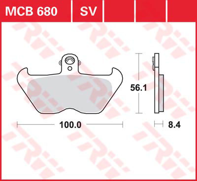 Тормозные колодки TRW Lucas MCB680