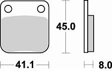 Тормозные колодки Braking 703SM1