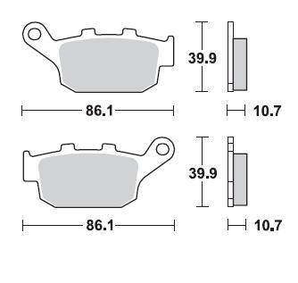 Тормозные колодки Braking 711SM1