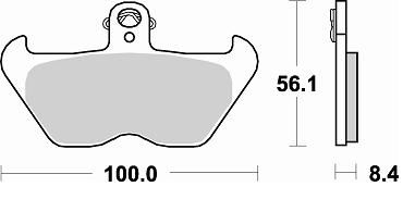 Тормозные колодки Braking 806CM55