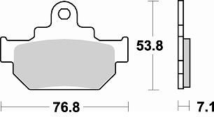 Тормозные колодки Braking 817SM1