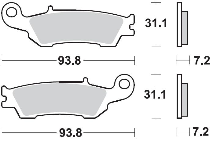Тормозные колодки Braking 929CM44