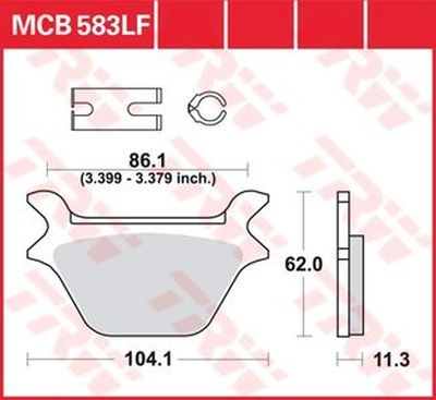 Тормозные колодки TRW Lucas MCB583LF Sale