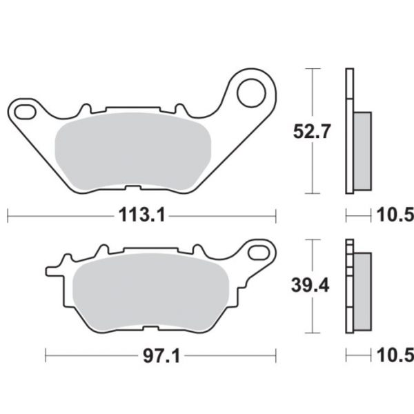 Тормозные колодки Braking 969SM1
