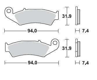 Тормозные колодки Braking 700CM44