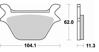 Тормозные колодки Braking 734CM88