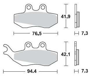 Тормозные колодки Braking 770SM1
