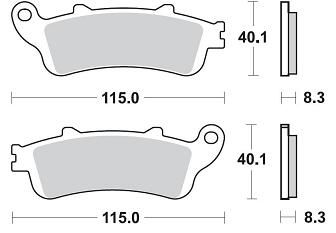 Тормозные колодки Braking 813SM1