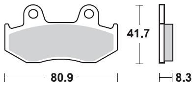 Тормозные колодки Braking 887SM1