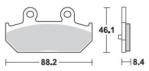 Тормозные колодки Braking 896CM33