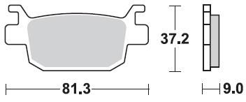 Тормозные колодки Braking 908SM1