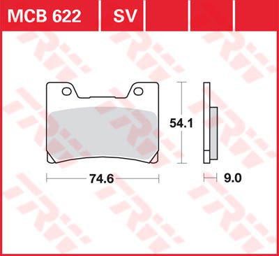 Тормозные колодки TRW Lucas MCB622