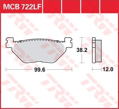Тормозные колодки TRW Lucas MCB722
