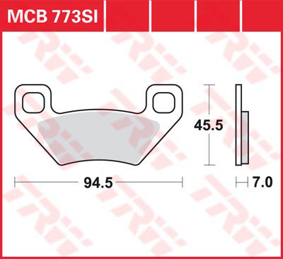 Тормозные колодки TRW Lucas MCB773SI