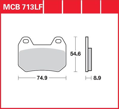 Тормозные колодки TRW Lucas MCB713