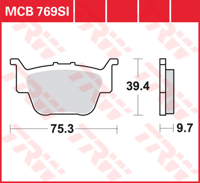 Тормозные колодки TRW Lucas MCB769SI