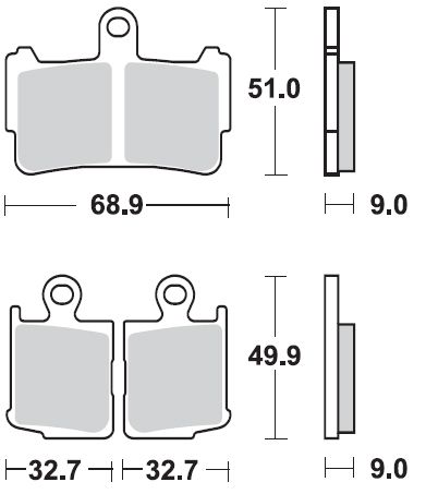 Тормозные колодки Braking 950CM55