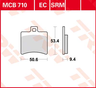 Тормозные колодки TRW Lucas MCB710