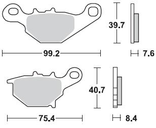 Тормозные колодки Braking 905CM44