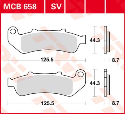 Тормозные колодки TRW Lucas MCB658