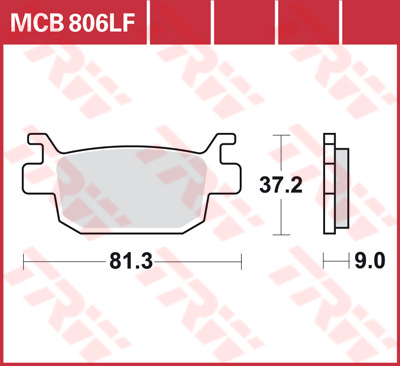 Тормозные колодки TRW Lucas MCB806SRM
