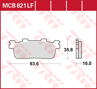 Тормозные колодки TRW Lucas MCB821
