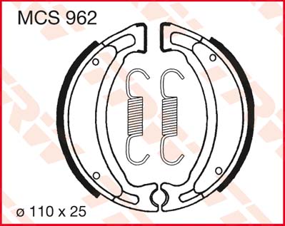 Тормозные колодки TRW Lucas MCS962