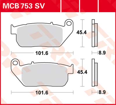 Тормозные колодки TRW Lucas MCB753SV