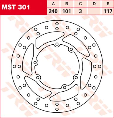 Тормозной диск TRW LUCAS MST301
