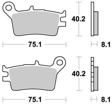 Тормозные колодки Braking 723SM1
