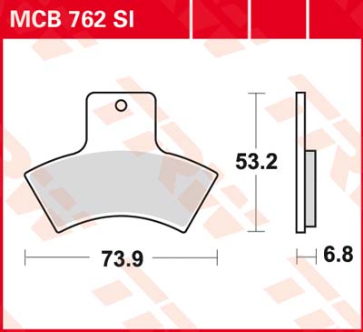 Тормозные колодки TRW Lucas MCB762SI