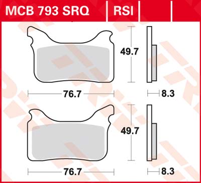 Тормозные колодки TRW Lucas MCB793RSI Sale