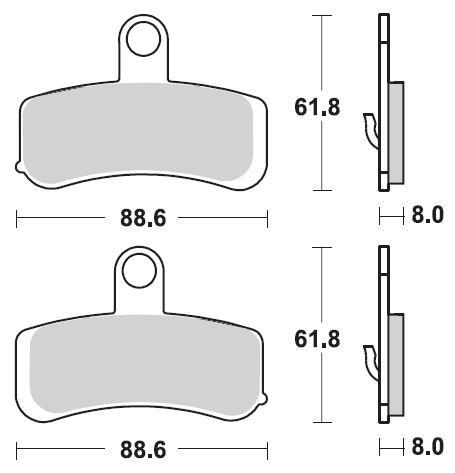 Тормозные колодки Braking 943CM77