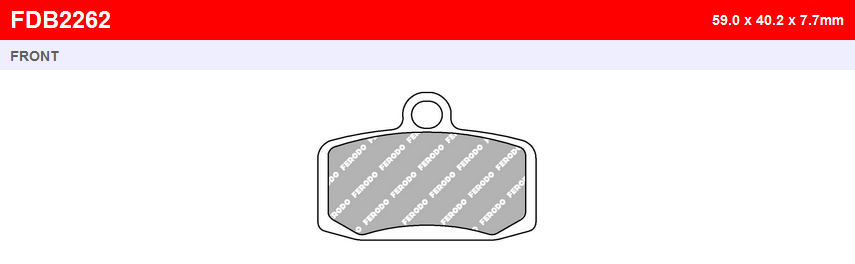 Тормозные колодки Ferodo FDB2262SG
