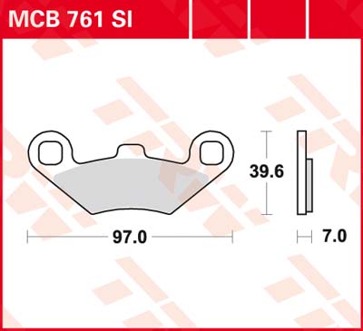 Тормозные колодки TRW Lucas MCB761SI