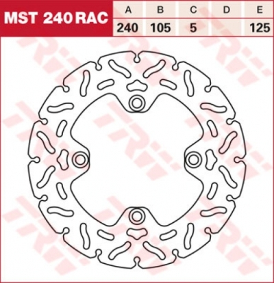 Тормозной диск TRW LUCAS MST240RAC