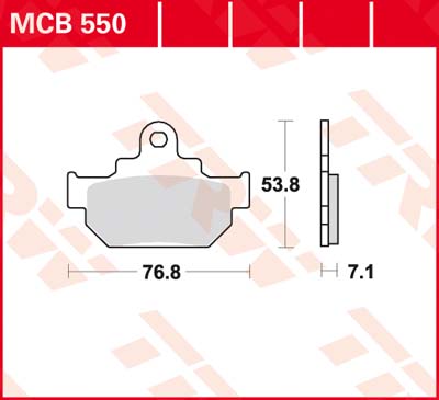 Тормозные колодки TRW Lucas MCB550