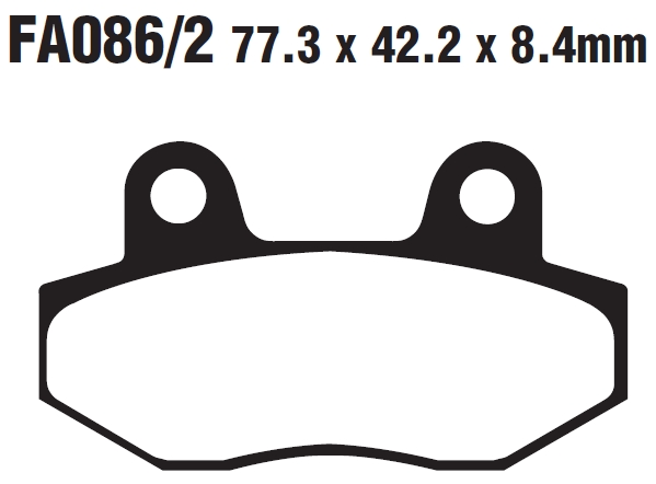 Тормозные колодки EBC FA086/2HH