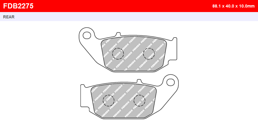 Тормозные колодки Ferodo FDB2275P