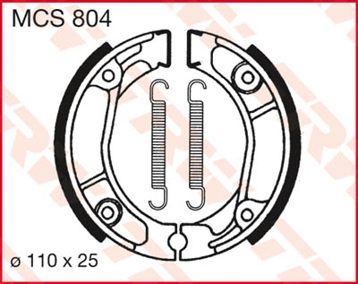 Тормозные колодки TRW Lucas MCS804