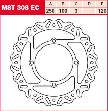 Тормозной диск TRW LUCAS MST308EC