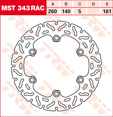 Тормозной диск TRW LUCAS MST343RAC