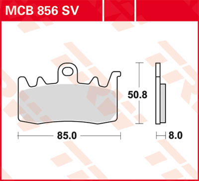 Тормозные колодки TRW Lucas MCB856SV
